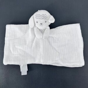 Carter's Child of Mine Lamb Lovey Security Blanket Unisex OS White Muslin